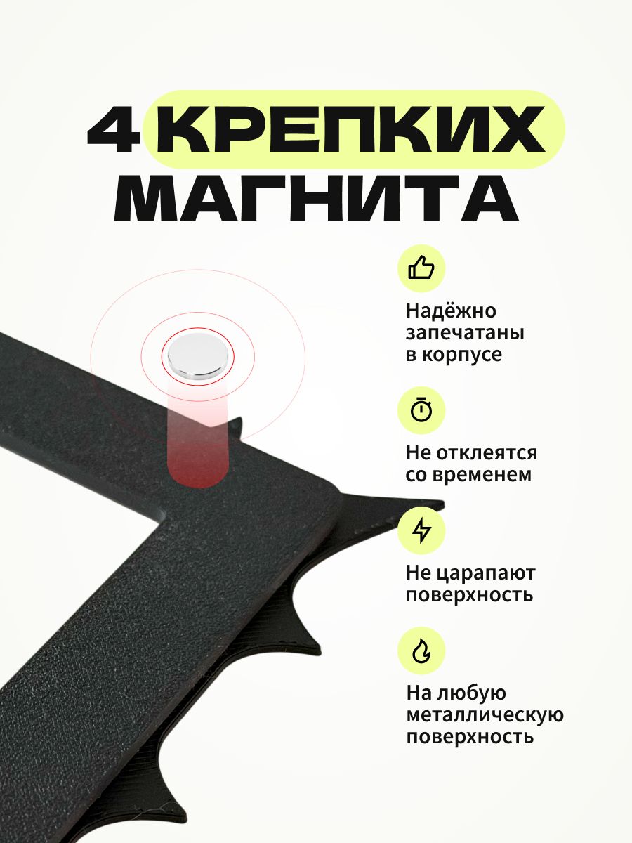 Магнитная рамка для фото Instax Mini, фоторамка на холодильник инстакс мини, черный жгут — фото 5